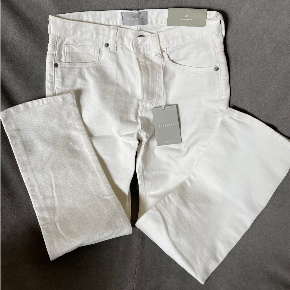 Everlane The Modern Boyfriend Jean Bone size 26